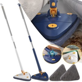 Novo Esfrego Mop De Limpeza Triangular Super Eficiente e Prtico Ajustvel Giratrio 360