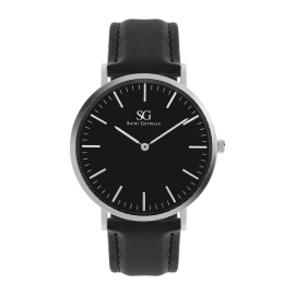 Relgio Pulseira De Couro Murray Full Black 40mm