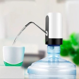 Bomba Eltrica para Galo de gua 5L 10L 20L  Recarregvel USB, Porttil, Ao Inox, Uso Enquanto Carrega 